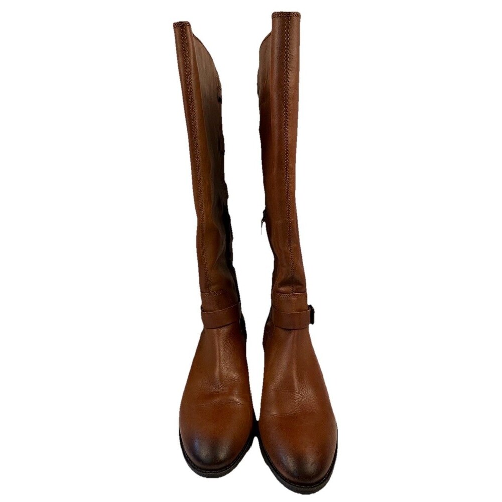 Sole Society So-Franzie Brown Leather Riding Boots Size 11